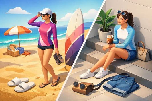 How to Style Rashies Casually, On and Off Sand
