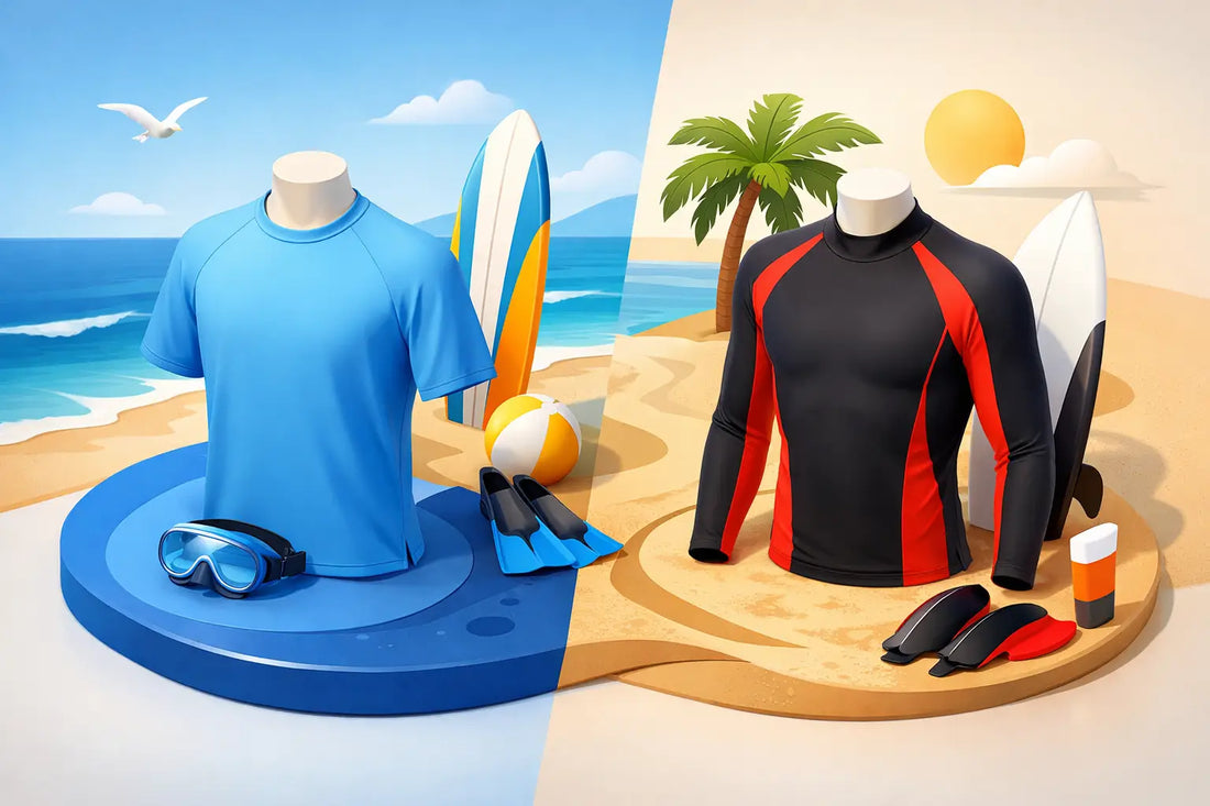 Swim Shirt vs Rashie for Surf and Beach Days